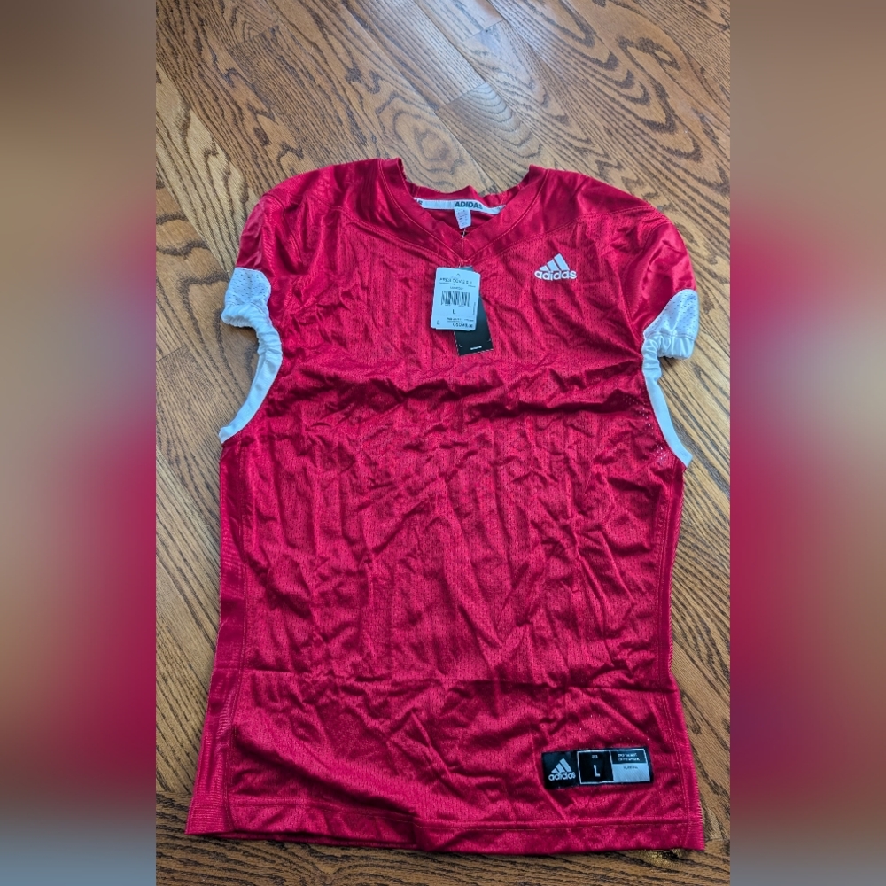 NEW! Men's Adidas Press Coverage 2.0 Red Practice Jersey Size Large